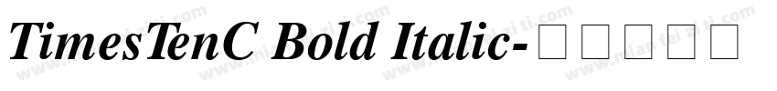 TimesTenC Bold Italic字体转换